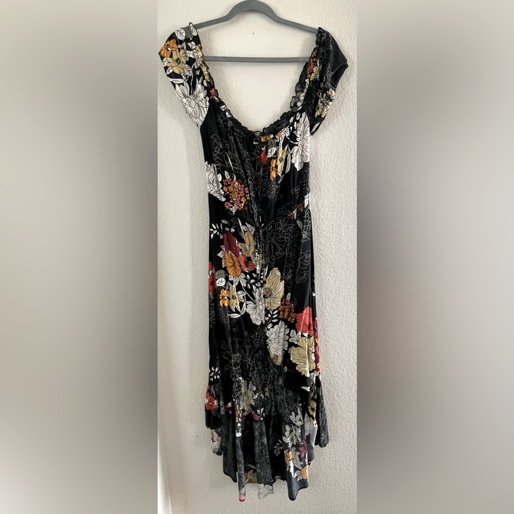 Floral Short Front Long Back Dress